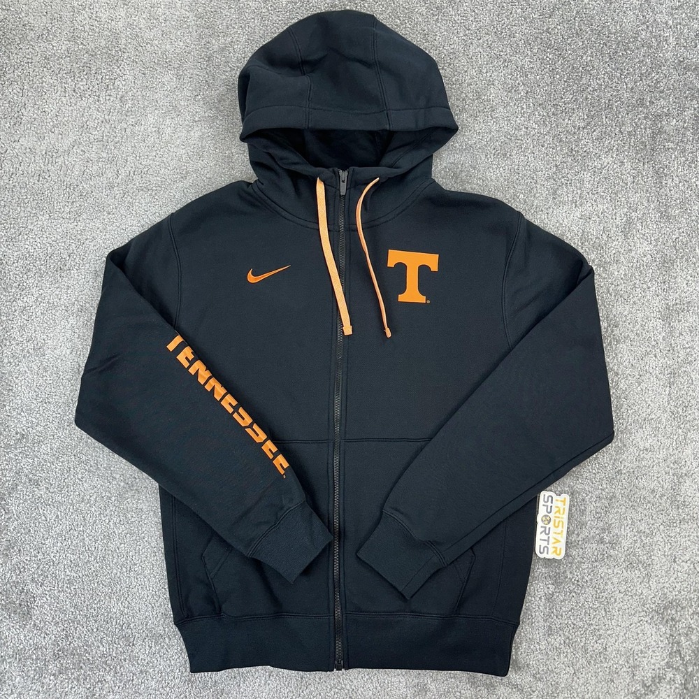 Tennessee Volunteers PE Hoodie Mens Small Black Nike Full Zip Vols Team Issue